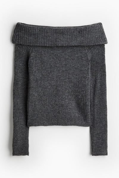 Off-the shoulder sweater