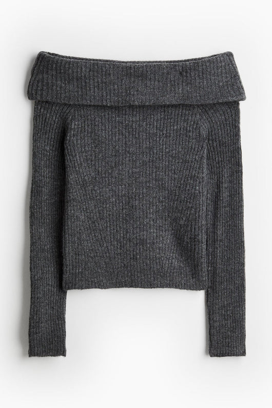 Off-the shoulder sweater