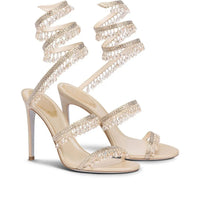 RENE C HIGH HEELS WHITE GOLD