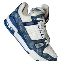 denim white sneakers