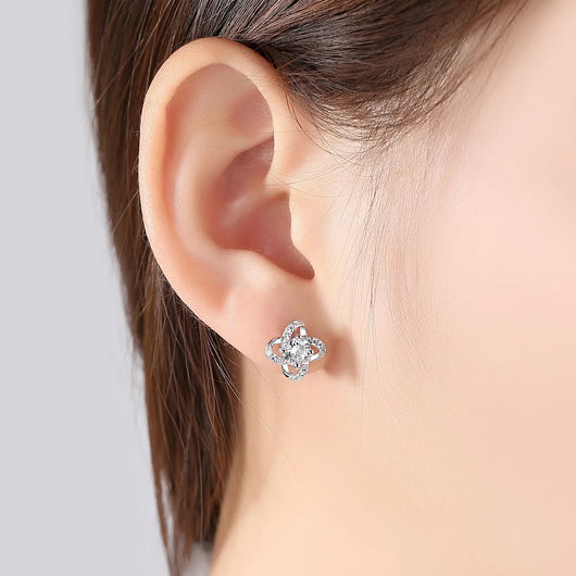 Iced Clover Earrings - S925