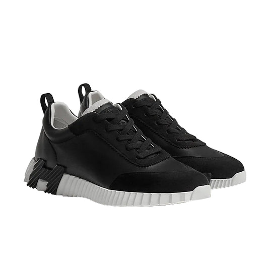 BOUNCE BLACK LEATHER SNEAKERS