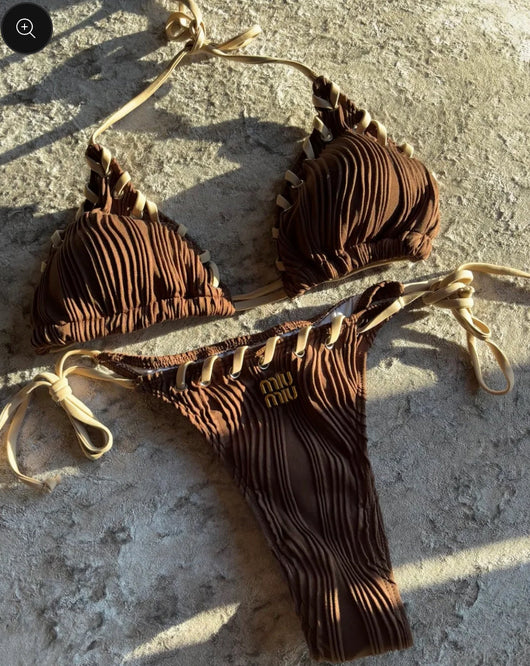 MIUE BROWN BIKINI