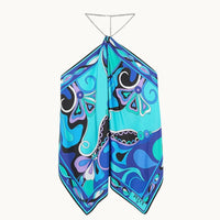 PUC SAIMY DUNKELBLAUES TOP