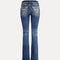 Embroidered Flare Jeans
