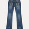Midnight Wing Straight Jeans