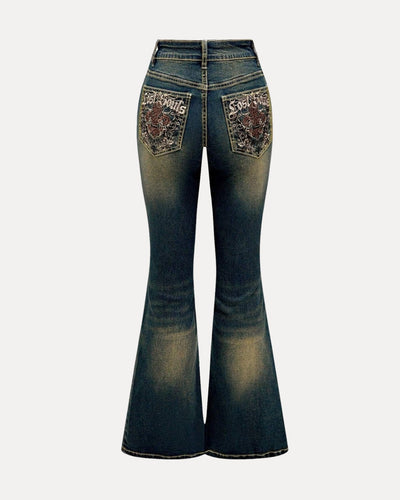 Regal Bloom Flare Jeans
