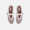ALAÏ WHITE FISHNET BALLET FLATS