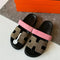 CHYPRE SANDALS GREY PINK