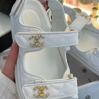 white strap sandals