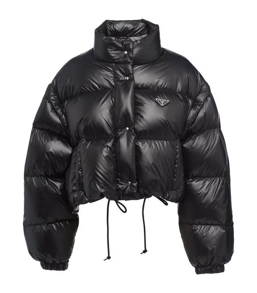 TRIANGLE SHINY JACKET BLACK