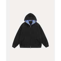 Chequered Zip Hoodie