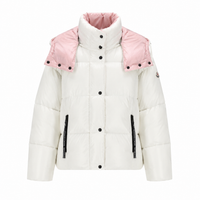 white pink coat
