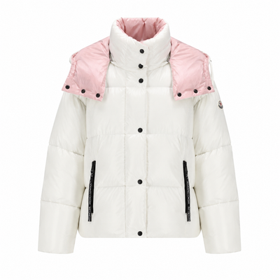 white pink coat