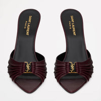 BORDEAUX LEATHER HEELS