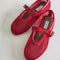 ALAÏ RED FISHNET BALLET FLATS