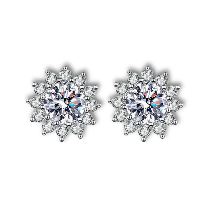 S925 Snowflake Earrings