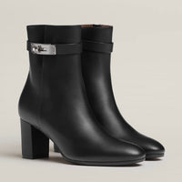 SILVER LOCK ANKLE BOOTS