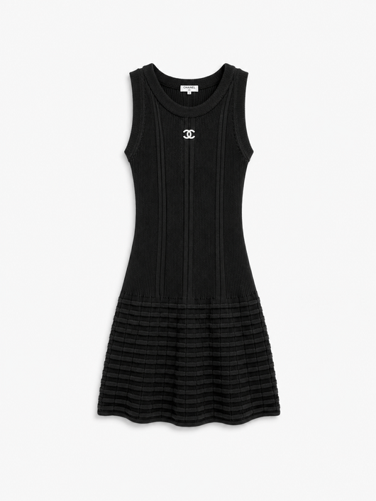 C A-LINE BLACK DRESS