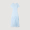 SANDRA BEADED KNIT MAXI DRESS BLUE