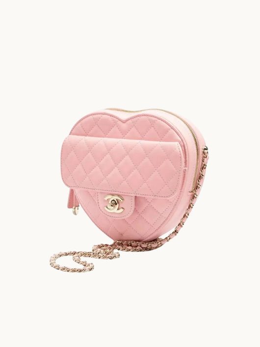 ROSA HERZTASCHE