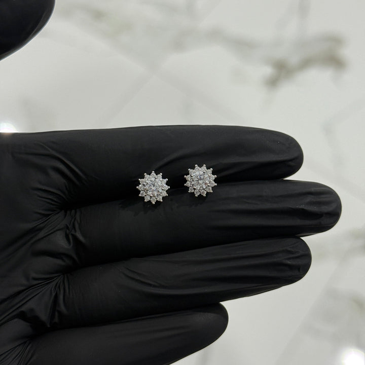 S925 Snowflake Earrings