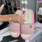 baby pink sandals