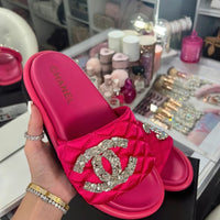 hot pink sandals