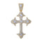 Crystal Cross Pendants - Gold