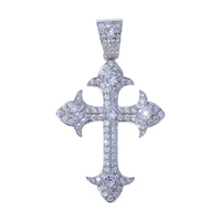 Crystal Cross Pendants - Silver