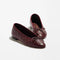 BURGUNDY BALLERINA FLATS