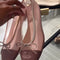 PINK MESH BALLERINA FLATS