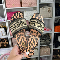 Christy panter sandals