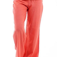 CORAL FOLDOVER TROUSERS