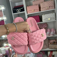 pink sandals