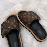 PILLOW MULES BROWN