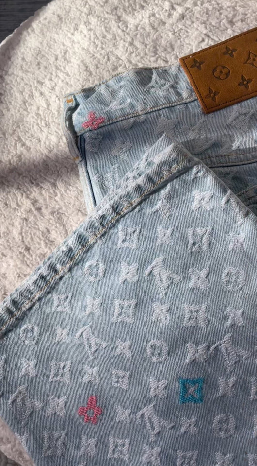 Monogram light jeans