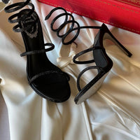 RENE C HIGH HEELS BLACK STRAP