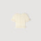 SANDRA RUFFLED KNIT CARDIGAN WHITE