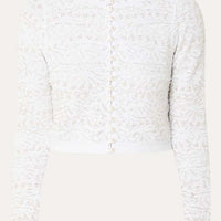 SANDRA FLORAL EMBELLISHED KNIT CARDIGAN