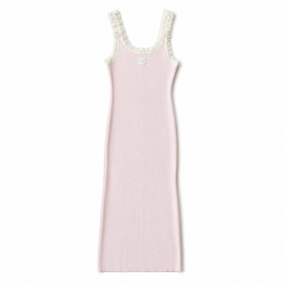 C LONG PINK DRESS