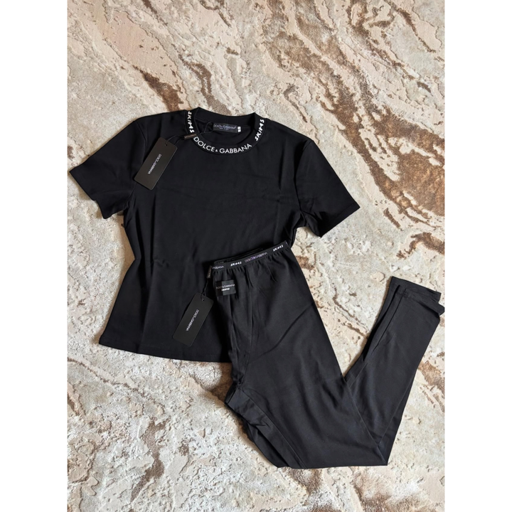SKIMS BLACK LEGGING SET