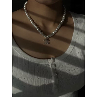 CC pearl necklace