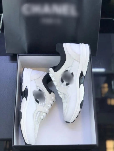CC white & black trainers