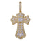 Multi Gem Cross Pendants - Gold