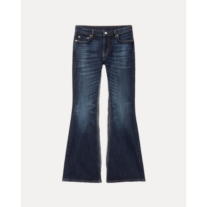 LOW RISE SLIM FLARED JEANS