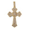 Roped Cross Pendants - Gold
