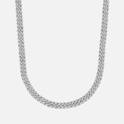 Iced Cuban Chain - 6mm - Silver