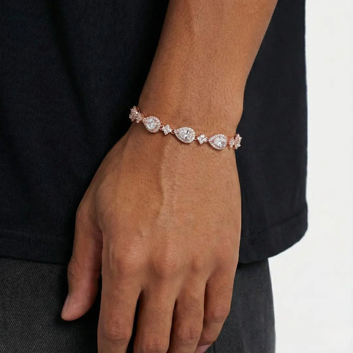 Star Drop Bracelet - Rose Gold