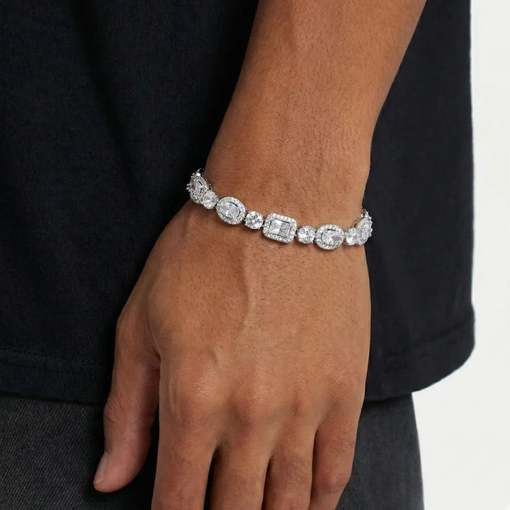 Multi-Stone Bracelet - Silver